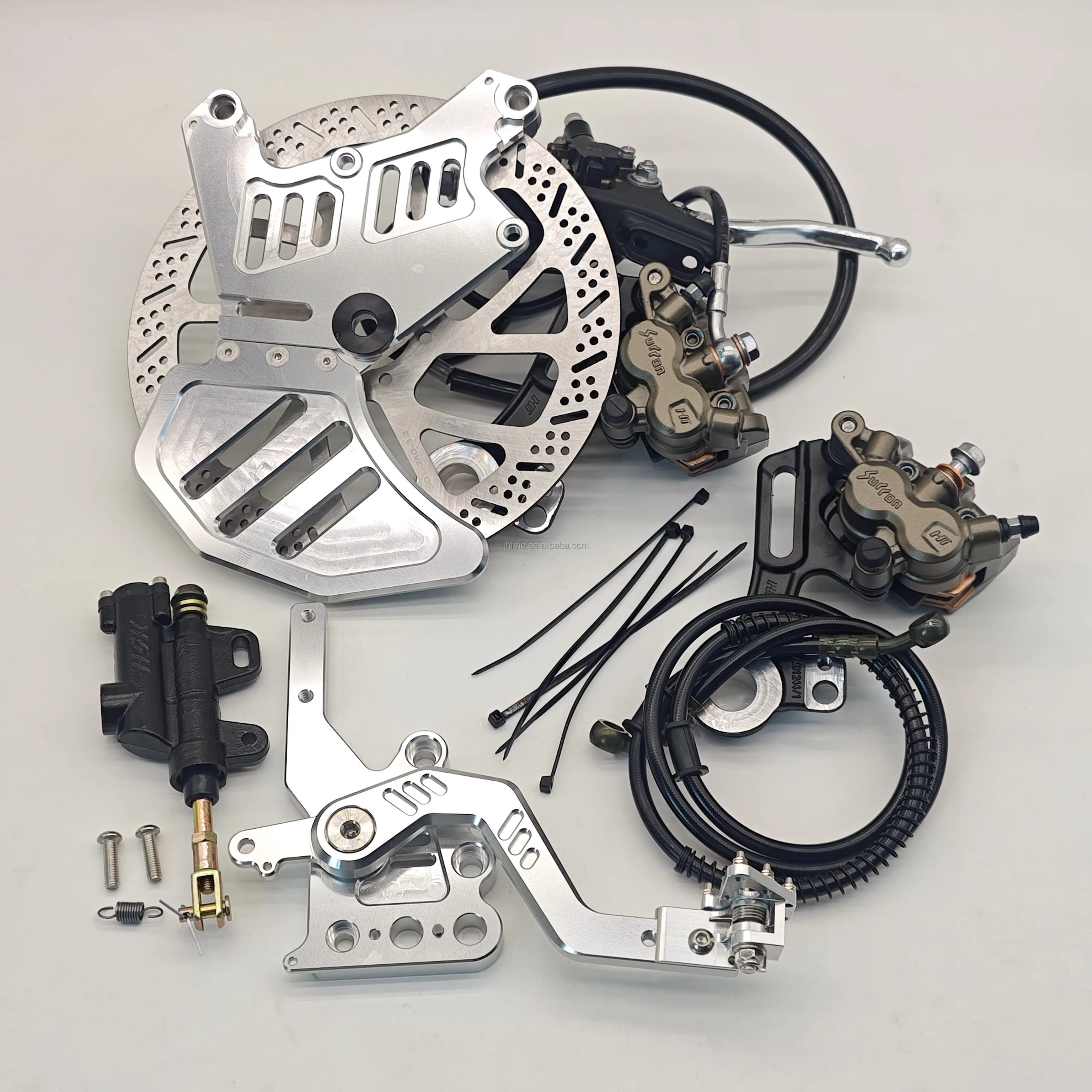 Rear Disc Brake Kit with Dual-Caliper Bracket for Lbx E-Ride Pro 2.0