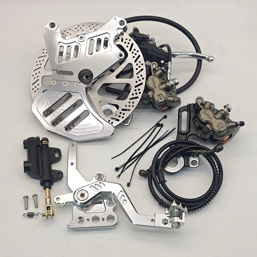 Rear Disc Brake Kit with Dual-Caliper Bracket for Lbx E-Ride Pro 2.0